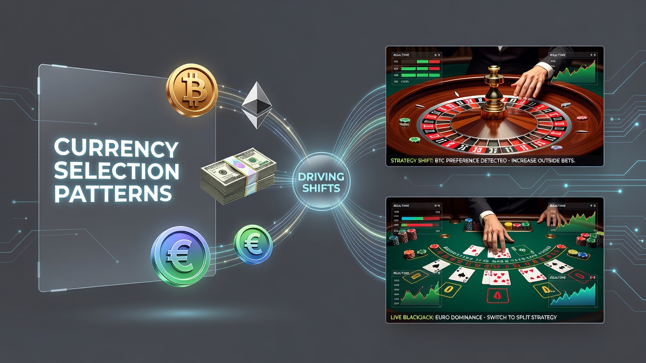 Währungswahlmuster als Treiber für Strategieverschiebungen an Live-Tischen in mobilen Roulette- und Blackjack-Apps