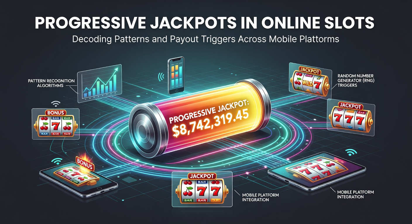 Grafik mit Liniencharts, die den Wachstumskurs eines progressiven Jackpots auf mobilen Geräten darstellt, inklusive Trigger-Punkten und Auszahlungshöhen